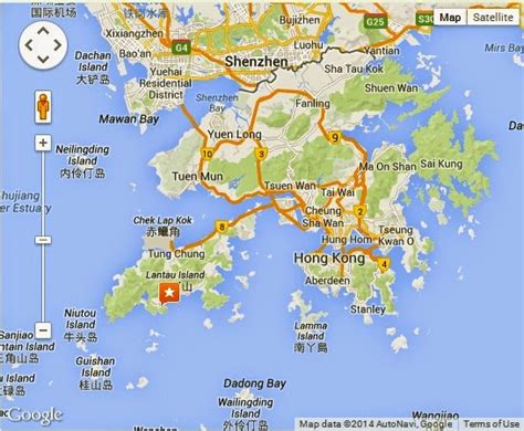 Detail Lantau Island Hong Kong Location Map | Hong Kong Weather and ...