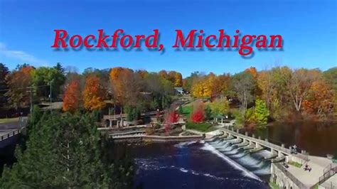 Spectacular FALL COLORS - Phantom 3 Aerial Drone Video of downtown Rockford, MI - YouTube