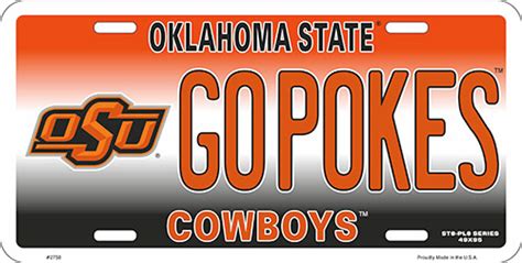 Oklahoma State Metal License Plate - Metal License Plate