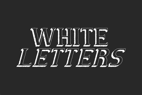 White Letters Font by vintype · Creative Fabrica