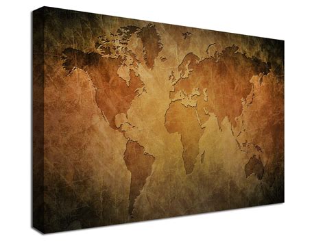 World Map Canvas Print World Map Canvas World Map Large - Etsy