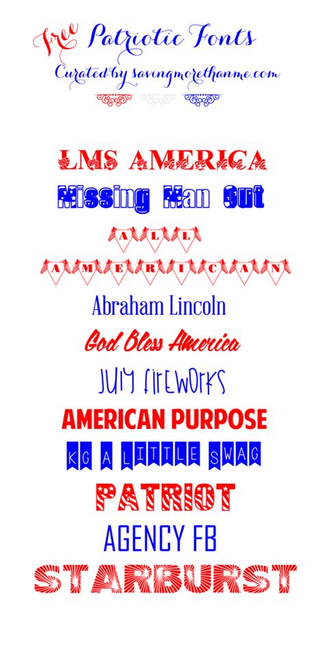 Free Patriotic Font Downloads • winter + sparrow