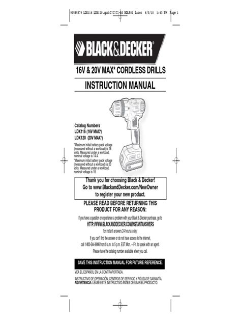 Black & Decker Electronic Screwdriver Manual | PDF | Battery Charger ...