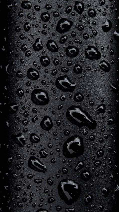 Black Water Droplets | Black phone wallpaper, Dark phone wallpapers, Black wallpaper iphone