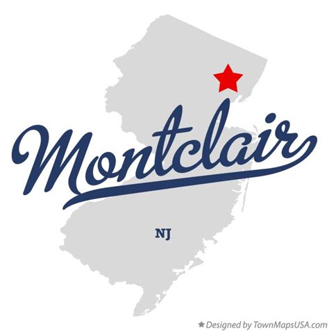 Map of Montclair, NJ, New Jersey