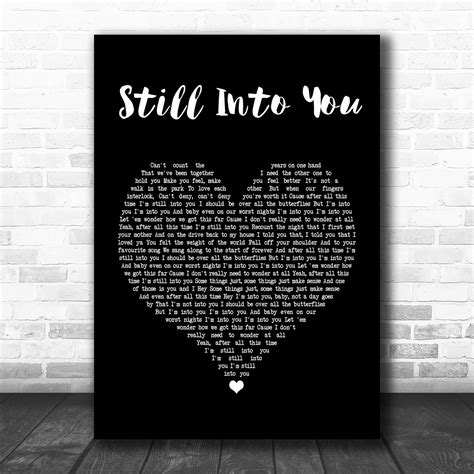 Paramore Still Into You Script Heart Quote Song Lyric Print - Song Lyric Designs