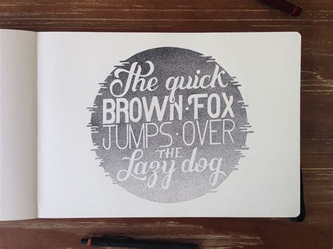 The quick brown fox collection - Hand lettering | Behance