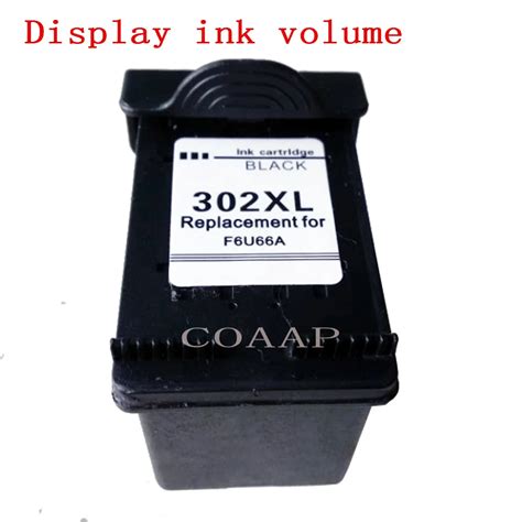 1pk Refilled ink cartridge for hp 302 XL F6U68AE Black For HP Deskjet ...