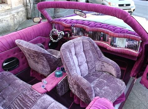 10 Wild Lowrider Car Interiors | The Hog Ring | Car upholstery, Lowrider cars, Girly car