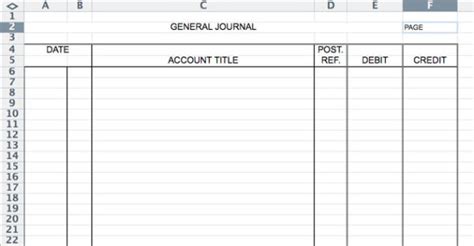 Accounting Journal Entry Template — db-excel.com