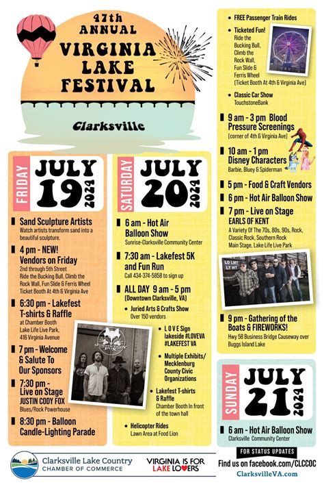 47th Annual Lakefest – July 19th & 20th | Town of Clarksville Virginia