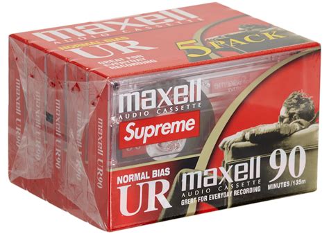 Supreme Maxell Cassette Tapes (5 Pack) Clear - FW23 - US