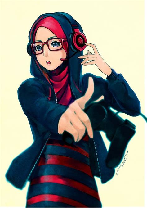 Commission by AinLavendra on DeviantArt | Anime muslim, Hijab cartoon ...