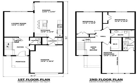 Two Story House Floor Plan