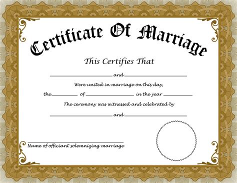 Original Ghana Marriage Certificate Image - certify letter