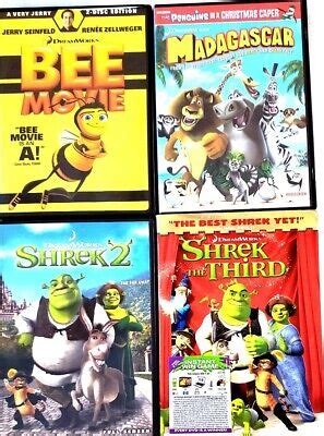 Shrek 2/3 Madagascar Bee Movie DVD Lot +Bonus+ | eBay