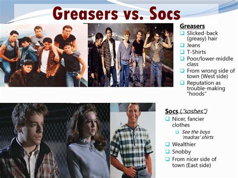 The Outsiders Socs Vs Greasers