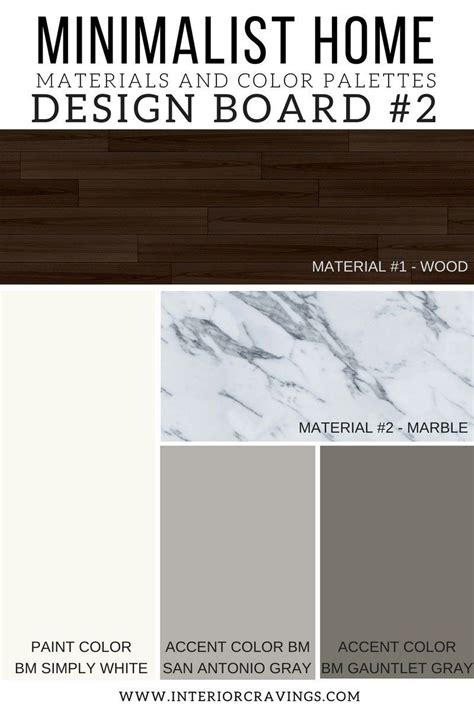 MINIMALIST HOME ESSENTIALS: MATERIALS AND COLOR PALETTE | Interior ...