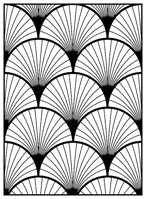 Geometric patterns art deco - 3 - Art Deco Adult Coloring Pages - Page ...