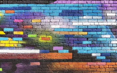 HD wallpaper: peace, love, graffiti, bricks, creativity, wall - building feature | Wallpaper Flare