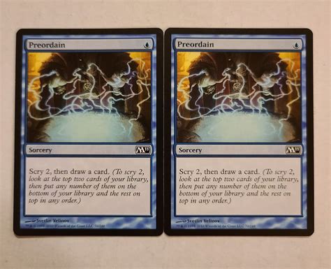 2× Preordain - Magic 2011 M11 - Magic The Gathering - MTG - Sorcery | eBay