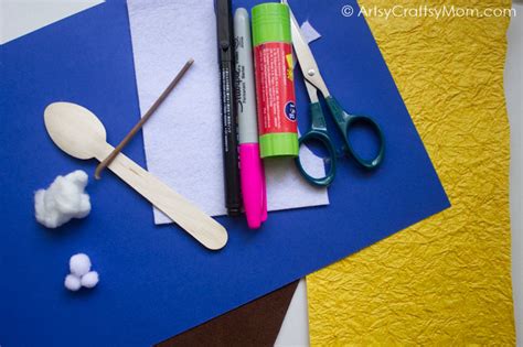 DIY Wooden Spoon Eskimo Craft and Igloo Craft - Artsy Craftsy Mom