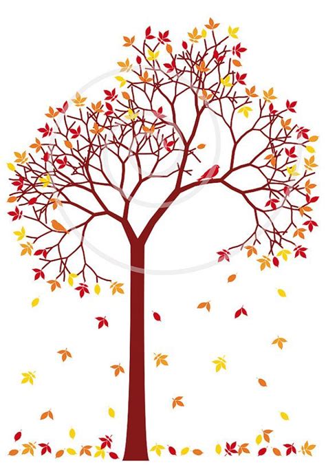 Wall Hangings Home Décor Fall Leaves Tree Photo Printable Autumn Wall Art Decor Downloadable ...