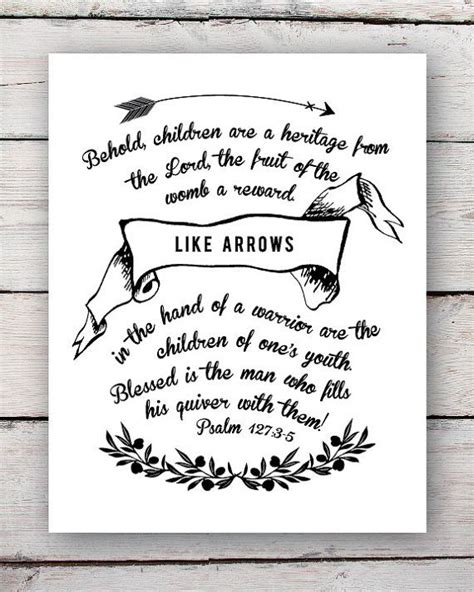 Children Are Like Arrows Print Verse from Psalm 127- 11x14 | Sprinkle baby shower boy, Arrow ...