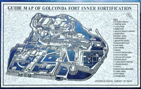 #GolkondaMap | Golconda, Map, Fort