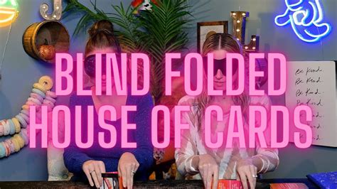Blindfolded House of Cards - YouTube