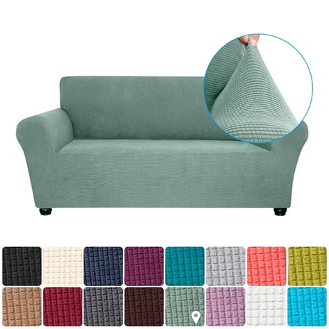 Stretch Sofa Slipcover Spandex -Slip Soft Couch Sofa Cover 2 Seater ...