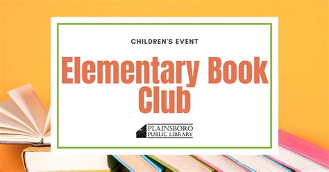 Elementary Book Club - Plainsboro Public Library