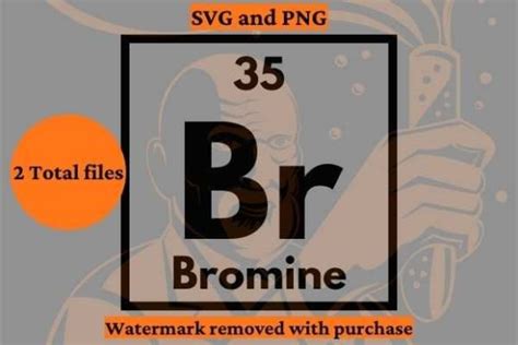 Periodic Table Symbol Br Bromine Graphic by Periodic Bliss · Creative ...