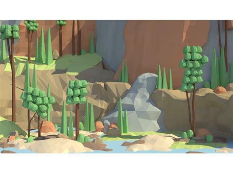 modeling - How to Model Low Poly Nature Terrain - Blender Stack Exchange