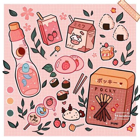 Pin on c u t e i l l u s t r a t i o n s | Kawaii drawings, Cute food ...