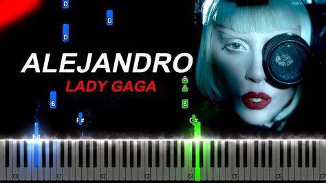 Lady Gaga - Alejandro Piano Tutorial - YouTube