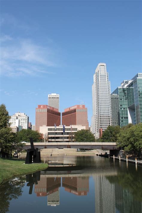 Downtown Omaha, Nebraska Skyline Stock Photo - Image of city, cityscape ...