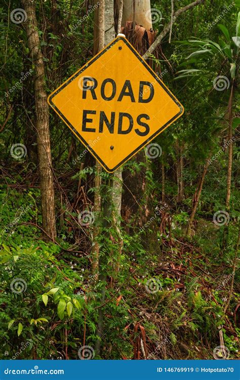 Road Ends Sign in Australia Stock Image - Image of life, australia ...