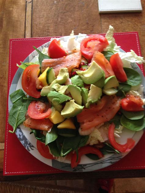 Avocado and smoked salmon | Caprese salad, Salad, Smoked salmon