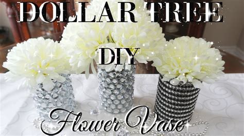 DIY DOLLAR TREE BLING FLOWER VASES DECOR | PETALISBLESS🌹 - YouTube