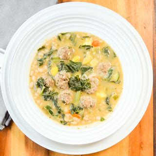 Tuscan Meatball Vegetable Bean Soup | Serena Bakes Simply From Scratch
