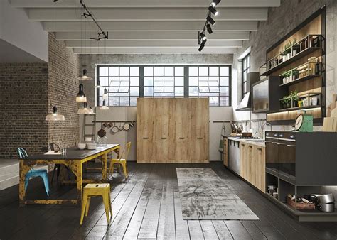 Modern Loft Kitchen Design With A Vintage Industrial Look