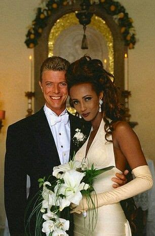 Iman, David Bowie wedding pic, 1992 | David bowie, Bowie, Celebrity weddings