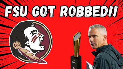 FSU Got SCREWED! FSU Left Out Of The CFP Is RIDICULOUS! - YouTube