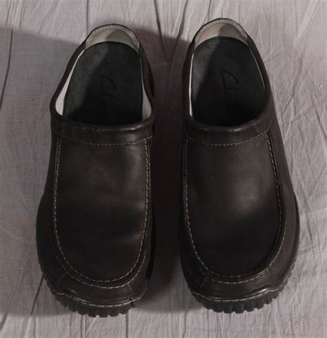 Women's Clogs Shoes Clarks Black Leather Size 7 M Low Slip-on #Clarks #Clogs | Womens clogs ...