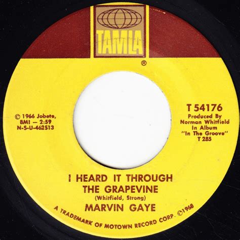 Marvin Gaye – I Heard It Through The Grapevine (1968, Vinyl) - Discogs