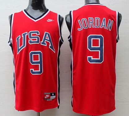 1984 Olympics Team USA #9 Michael Jordan Red Swingman Jersey on sale,for Cheap,wholesale from China