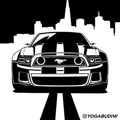 Résultat de recherche d'images pour "ford mustang silhouette" | Cool ...