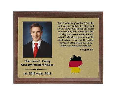 Full Color Missionary Plaque - LDS Missionary Bookstore