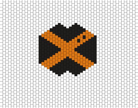 Bakugo Mask Pony Bead Patterns | Misc Kandi Patterns for Kandi Cuffs